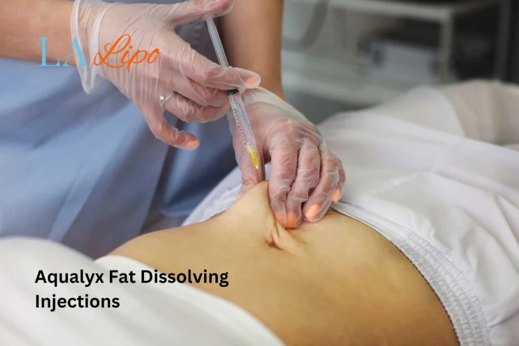 woman having fat dissolving injections Hatfield in the stomach