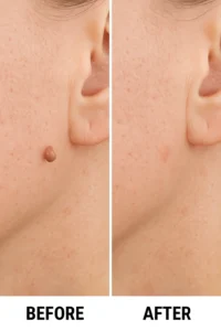 Skin tags removal Hatfield before and after