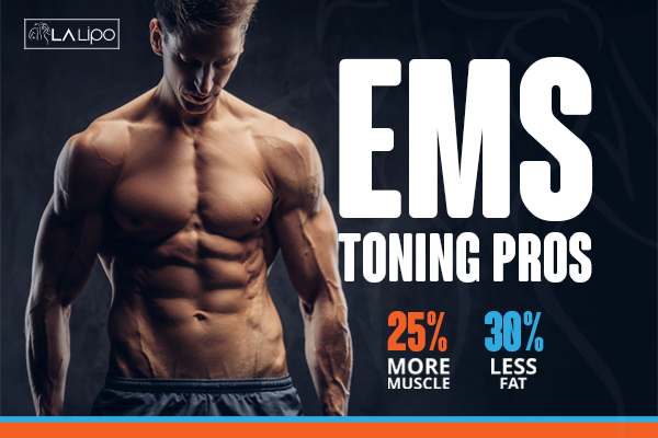 Image of man with sculpted stomach showing the fat loss and muscle gain of LA-EMS Body Sculpting Treatment Hatfield