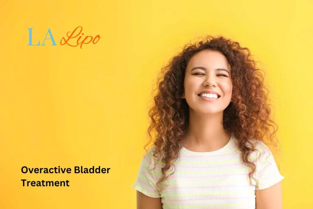 woman smiling about overactive bladder treatment Hatfield solutions